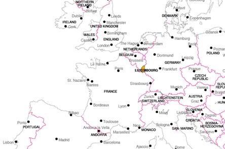 uxembourg's location